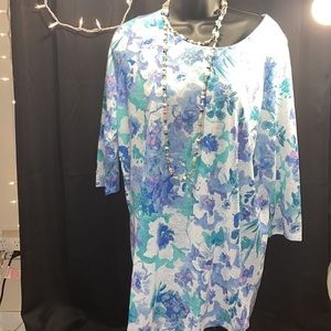 Jessica London 3/4 Sleeve Floral Top Size 12
